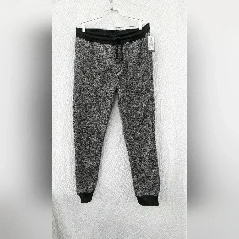 Southpole Mens Basic Fleece Jogger  Sweatpants Black (marled) XX-Large NWT